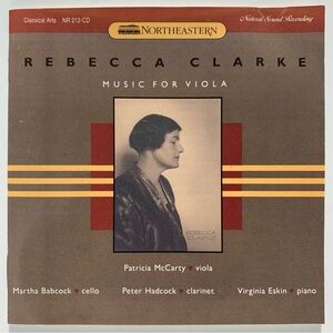 Rebecca Clarke Music for Viola CD Chamber Music  McCarty Babcock Hadcock Eskin